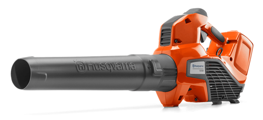 Husqvarna 120iB leaf blower with a transparent background