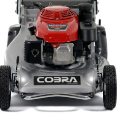 Cobra RM53SPH-PRO Rear Roller Lawn Mower 21″ pictured close up from the front