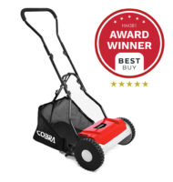 Cobra 15" Hand Lawnmower and Grass Collector