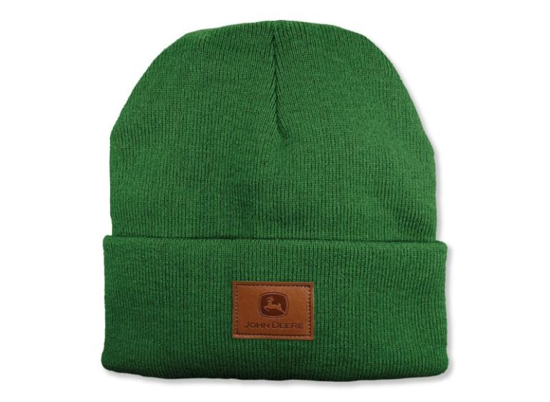 green-beanie-john-deere