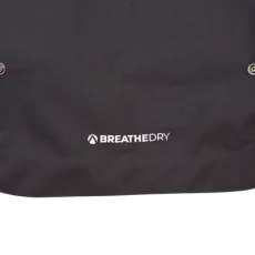 Arbortec AT4480 Heavy Duty Full Zip Breathedry® Jacket in black pictured up close of breathedry logo