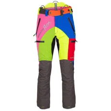 Arbortec AT4060 Breatheflex Pro Chainsaw Trousers Design A Class 1 pictured in multi from the front