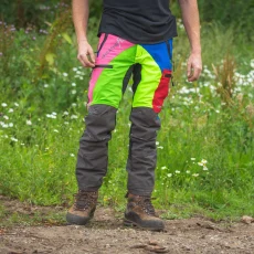 Arbortec AT4060 Breatheflex Pro Chainsaw Trousers Design A Class 1 pictured in multi with a man wearing them outdoors