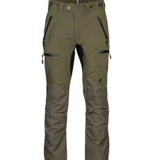 Arbortec AT4060 Breatheflex Pro Chainsaw Trousers Design A Class 1 pictured from the front in olive