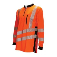 THHV2010 Treehog Long Sleeve T-Shirt Hi Vis Orange