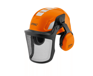 STIHL Advance X-Climb Helmet Set pictured with a white background