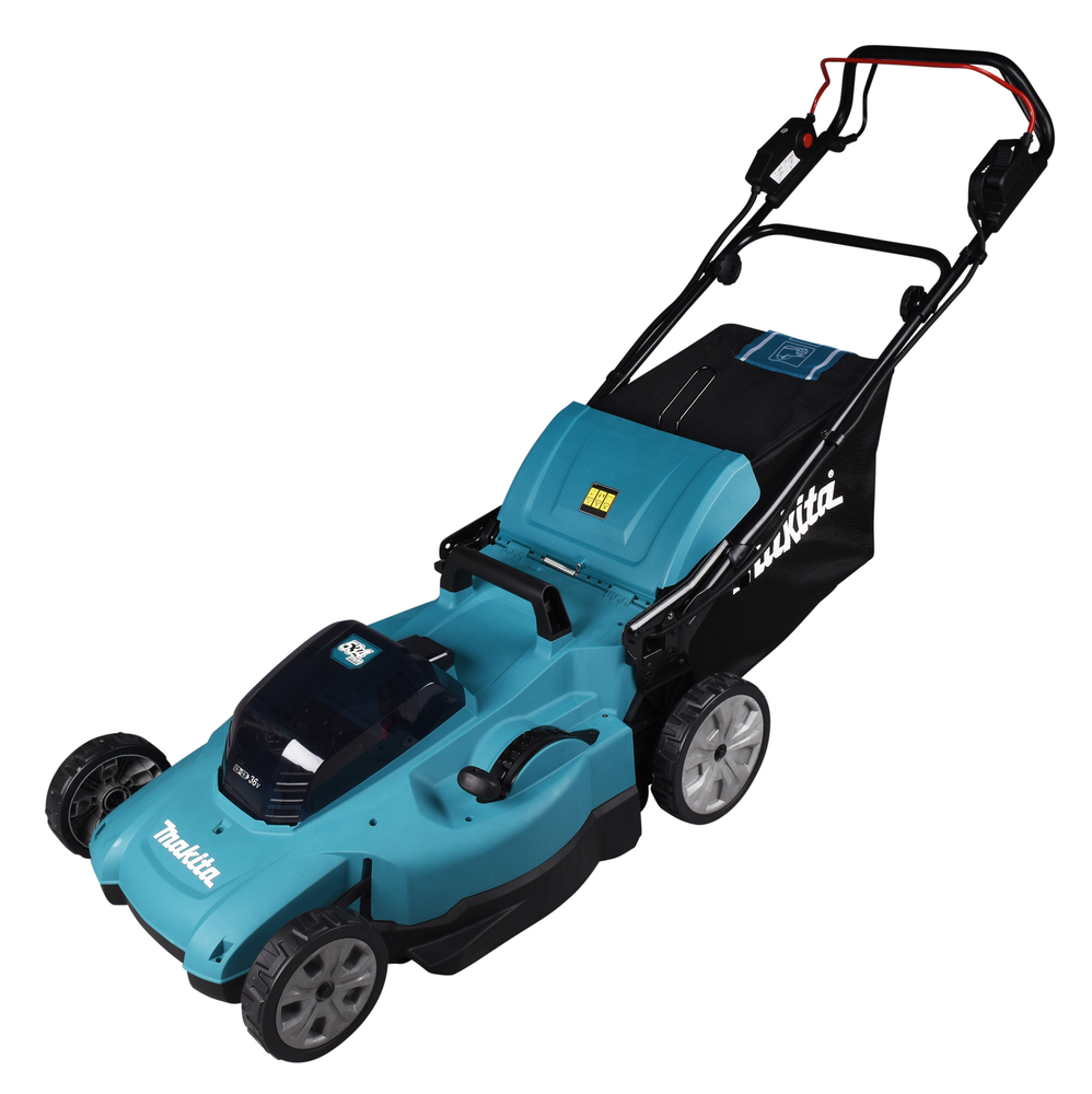 Makita DLM539CT2 Twin 18V LXT Self Propelled Lawnmower with x2 5.0Ah Batteries & Twin Charger 53cm